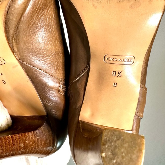 Coach soft leather heeled boot - Picture 4 of 6